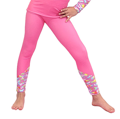 Youth Leggings, Rainbow Camouflage, Various Colors