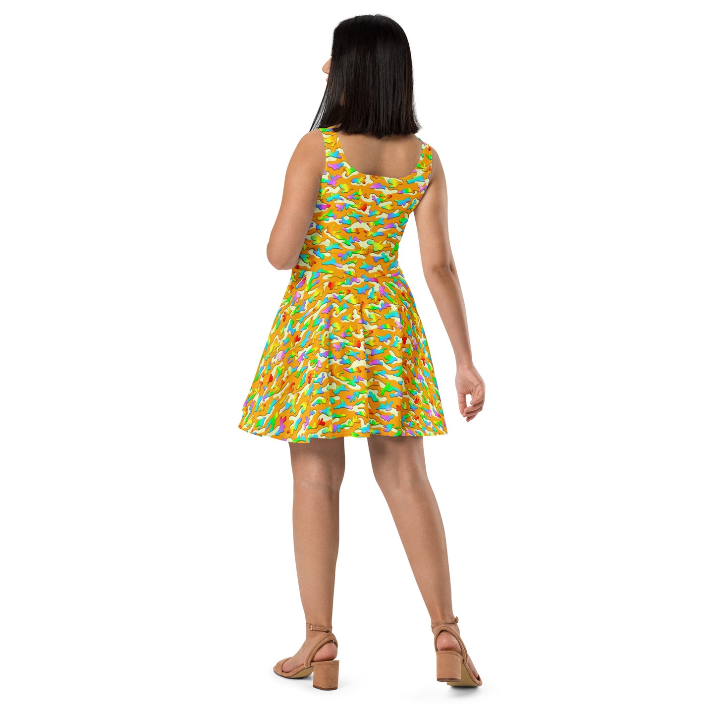 Skater Dress, Rainbow Camouflage, Various Colors