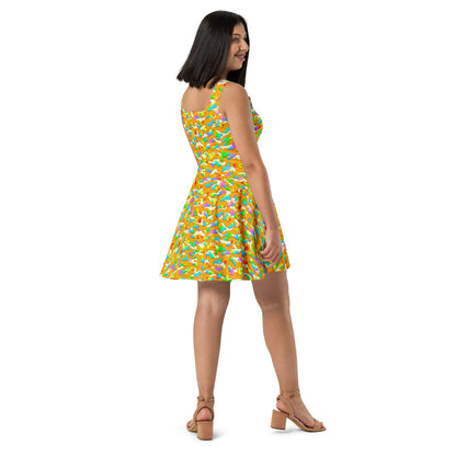 Skater Dress, Rainbow Camouflage, Various Colors