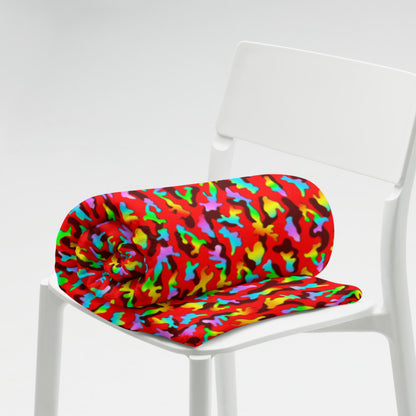 Rainbow Camouflage Throw Blanket